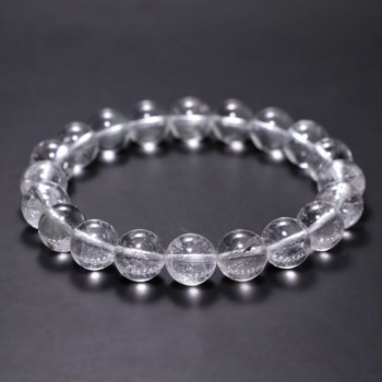 [特別価格/3A++]インド/マニハール産ヒマラヤ水晶ブレスレット（約9.5mm玉）(CHMH-BR0951IS)