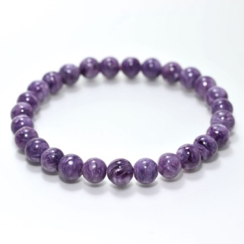 [高品質++]チャロアイトブレスレット（約7mm玉）(CHTE-BR0701IS)