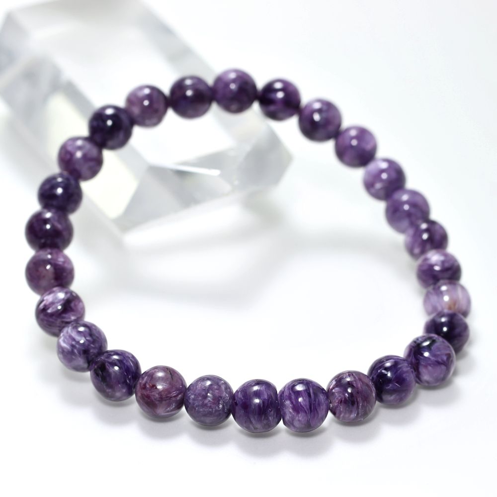 すっごく綺麗！チャロアイト！ 高品質++]チャロアイトブレスレット（約7mm玉） - 埼玉県吉川市の