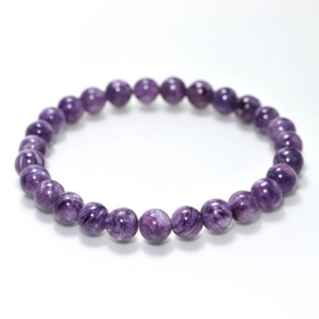 [高品質++]チャロアイトブレスレット（約7mm玉）(CHTE-BR0703IS)