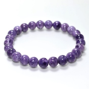 [高品質++]チャロアイトブレスレット（約8mm玉）(CHTE-BR0802IS)