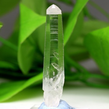 [高品質]コロンビア産レーザーレムリアンシードクリスタル（原石ナチュラルポイント/全長約62.3mm）(COLM-NP0118IS)