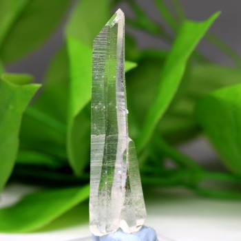 [高品質]コロンビア産レーザーレムリアンシードクリスタル（原石ナチュラルポイント/全長約70.4mm・レインボー）(COLM-NP0149IS)