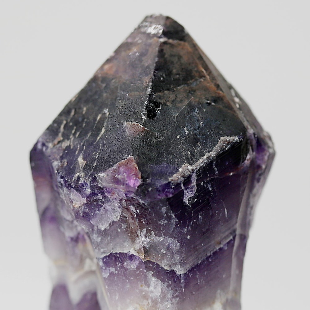 西インド/マハラシュトラ州産シェブロンアメジスト原石ナチュラルポイント(52.7g・ケープアメジスト)-slide-6