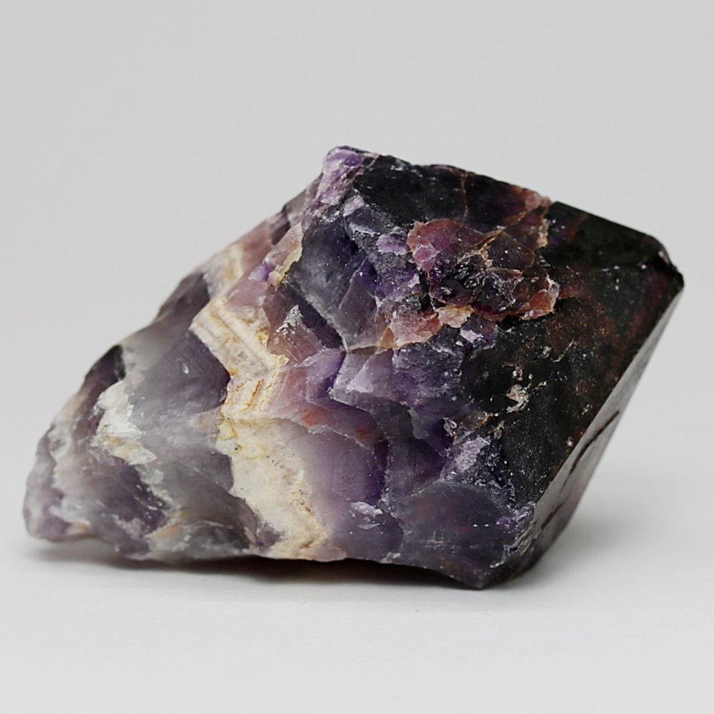 西インド/マハラシュトラ州産シェブロンアメジスト原石ナチュラルポイント(75.5g・ケープアメジスト)-slide-1
