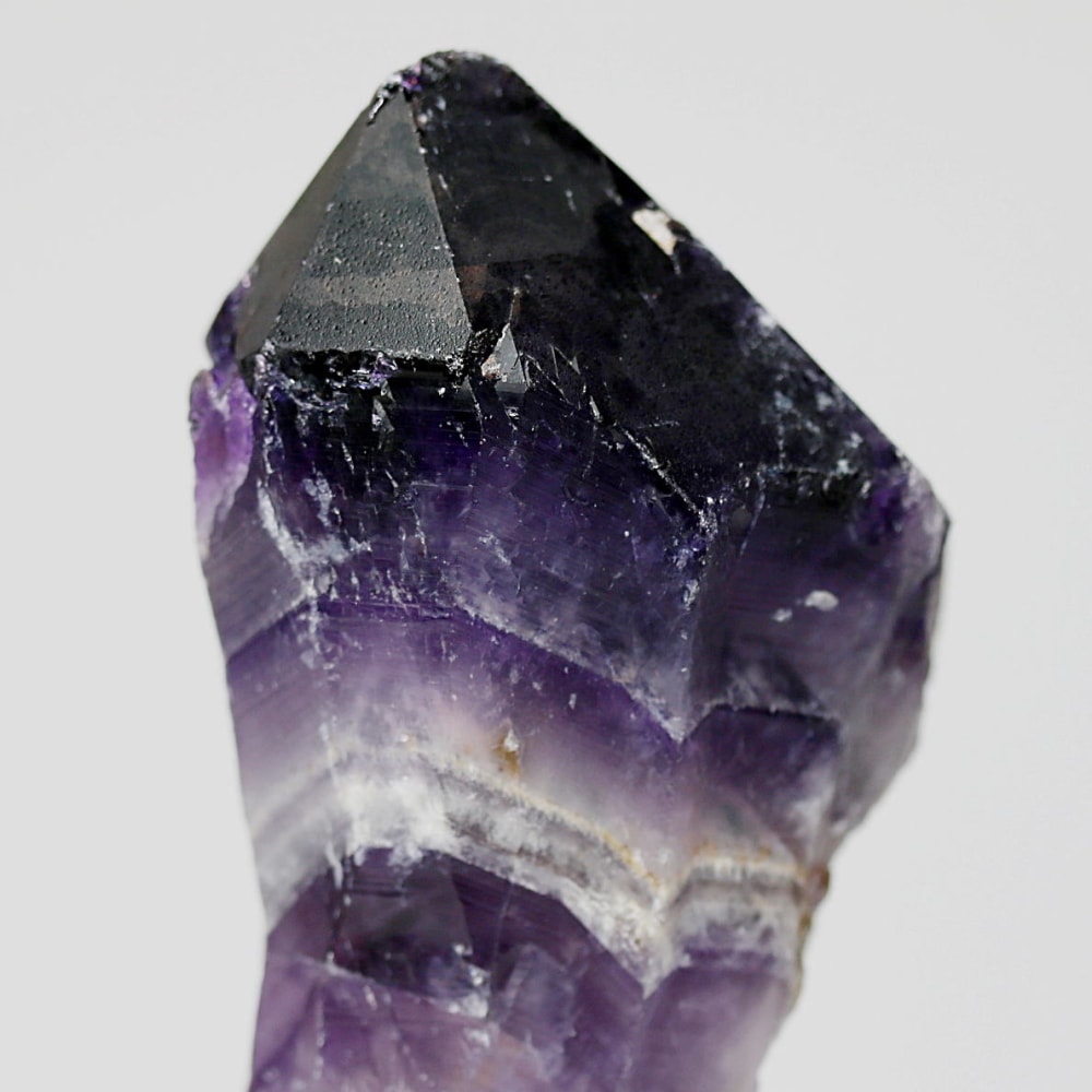 西インド/マハラシュトラ州産シェブロンアメジスト原石ナチュラルポイント(85.9g・ケープアメジスト)-slide-5