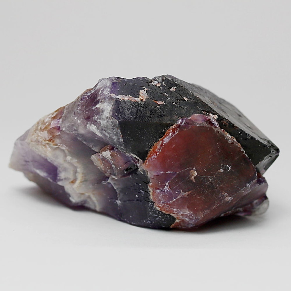 西インド/マハラシュトラ州産シェブロンアメジスト原石ナチュラルポイント(86.9g・ケープアメジスト)-slide-1