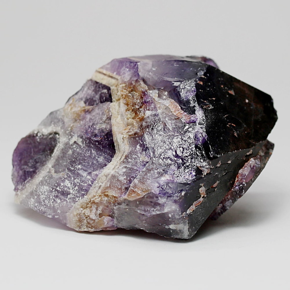 西インド/マハラシュトラ州産シェブロンアメジスト原石ナチュラルポイント(86.9g・ケープアメジスト)-slide-3
