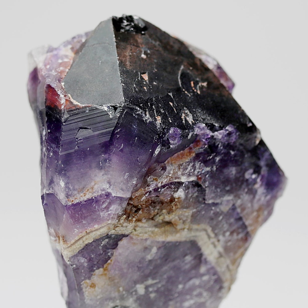 西インド/マハラシュトラ州産シェブロンアメジスト原石ナチュラルポイント(86.9g・ケープアメジスト)-slide-5