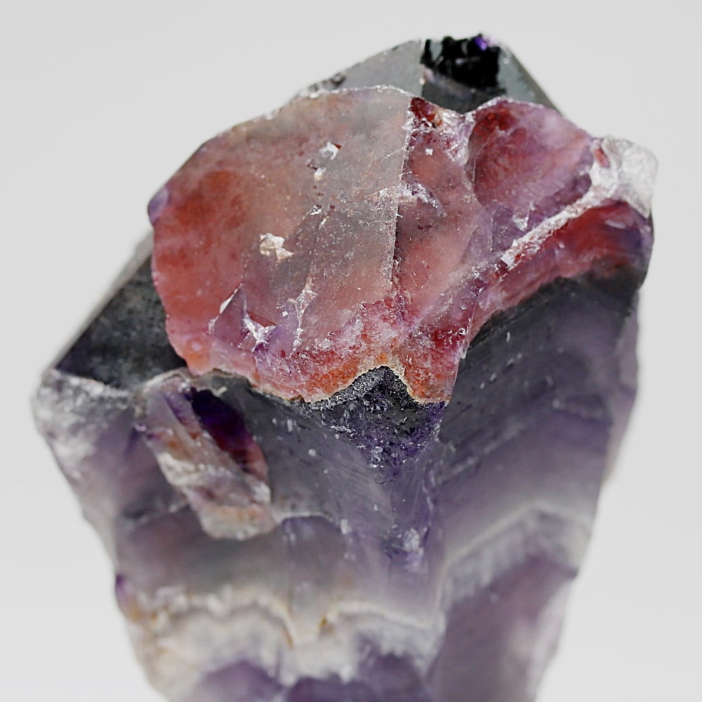 西インド/マハラシュトラ州産シェブロンアメジスト原石ナチュラルポイント(86.9g・ケープアメジスト)-slide-7