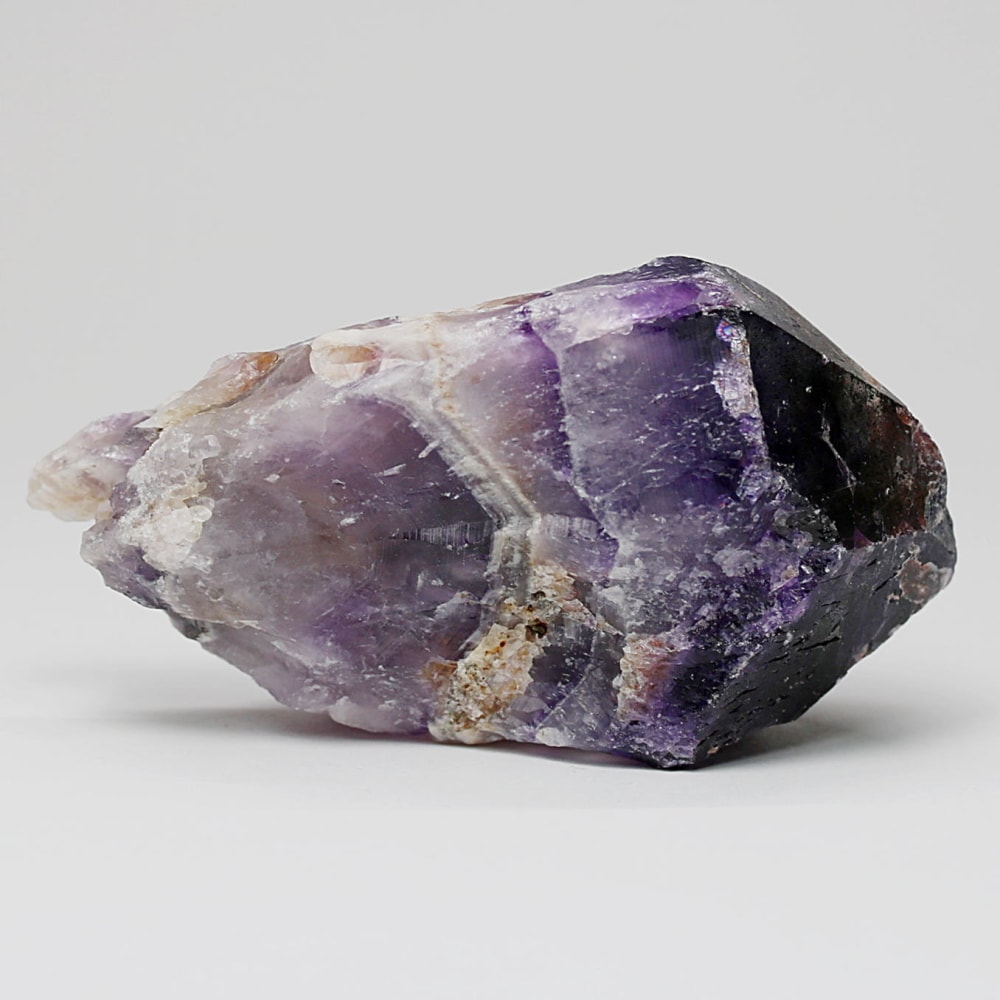 西インド/マハラシュトラ州産シェブロンアメジスト原石ナチュラルポイント(87.1g・ケープアメジスト)-slide-1
