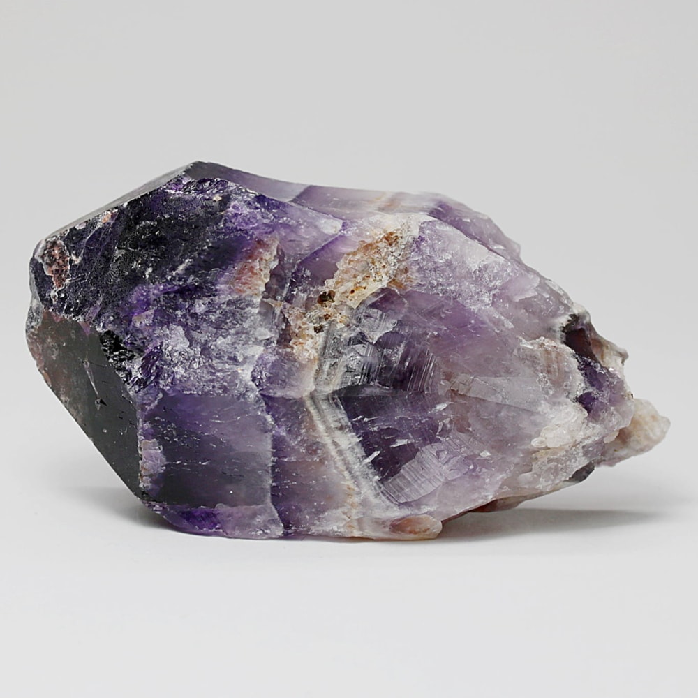 西インド/マハラシュトラ州産シェブロンアメジスト原石ナチュラルポイント(87.1g・ケープアメジスト)-slide-4