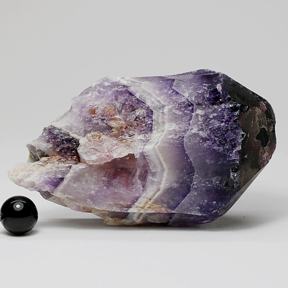 西インド/マハラシュトラ州産シェブロンアメジスト原石ナチュラルポイント(87.1g・ケープアメジスト)-slide-8