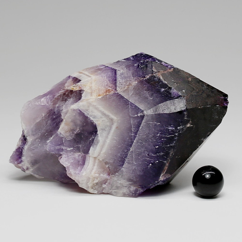 西インド/マハラシュトラ州産シェブロンアメジスト原石ナチュラルポイント(102g・ケープアメジスト)-slide-8