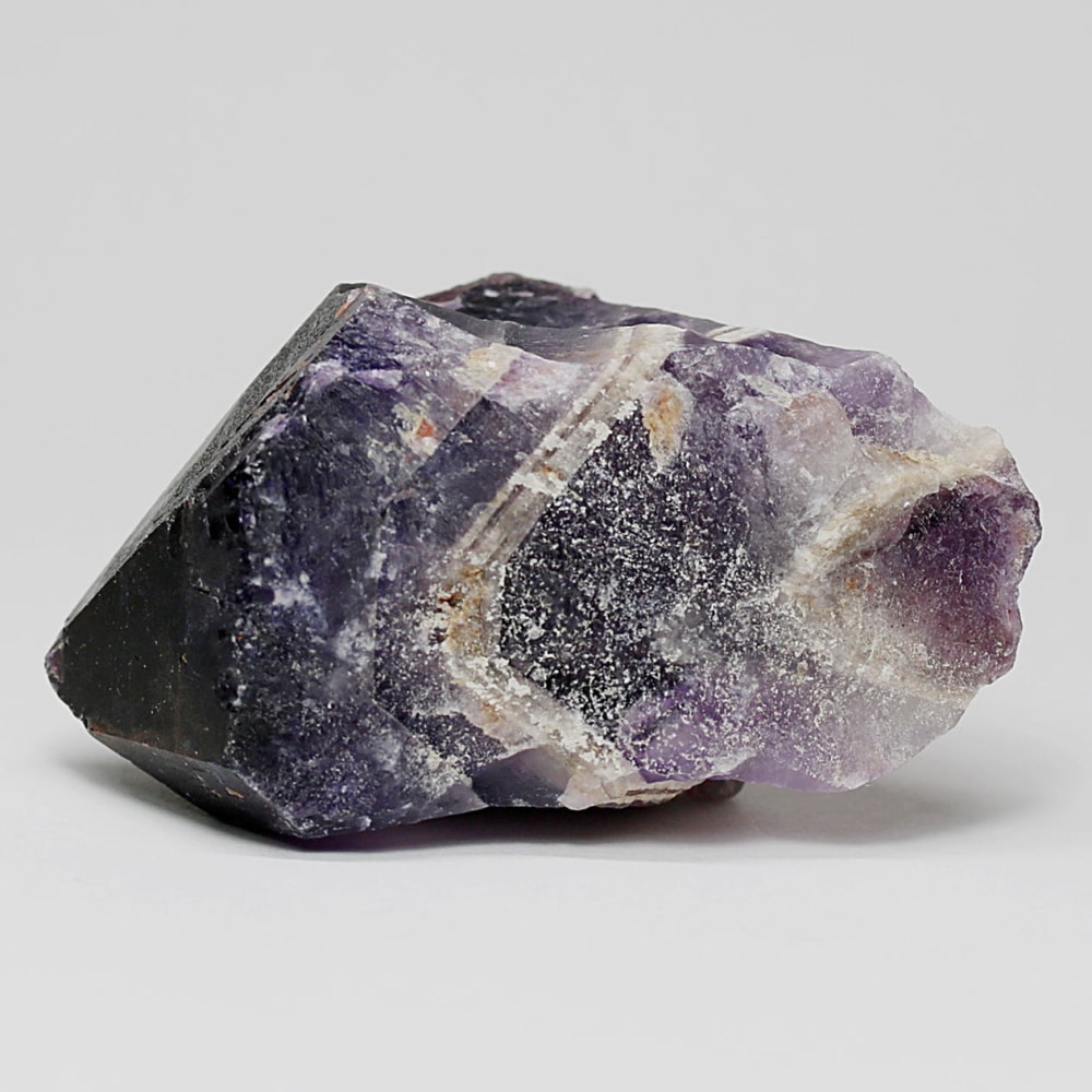 西インド/マハラシュトラ州産シェブロンアメジスト原石ナチュラルポイント(107g・ケープアメジスト)-slide-2
