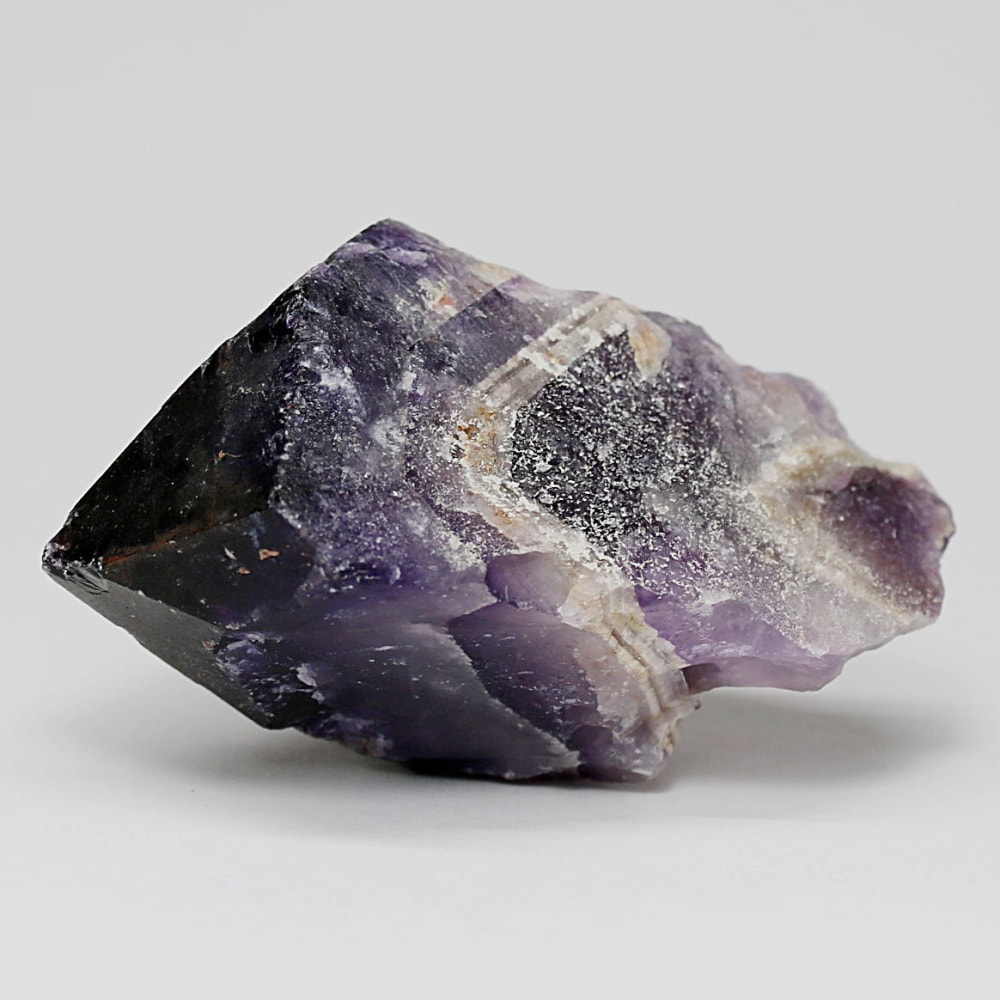 西インド/マハラシュトラ州産シェブロンアメジスト原石ナチュラルポイント(107g・ケープアメジスト)-slide-4