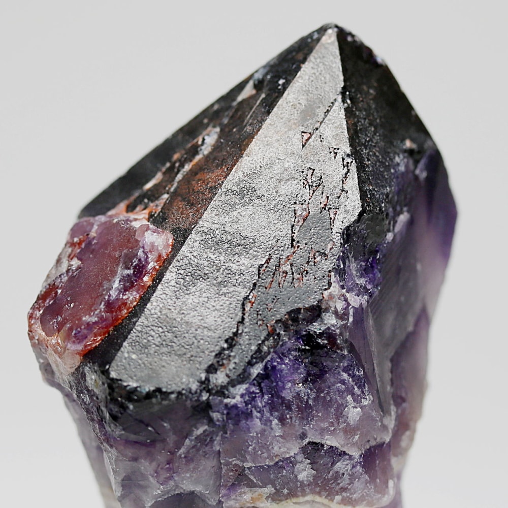 西インド/マハラシュトラ州産シェブロンアメジスト原石ナチュラルポイント(107g・ケープアメジスト)-slide-6