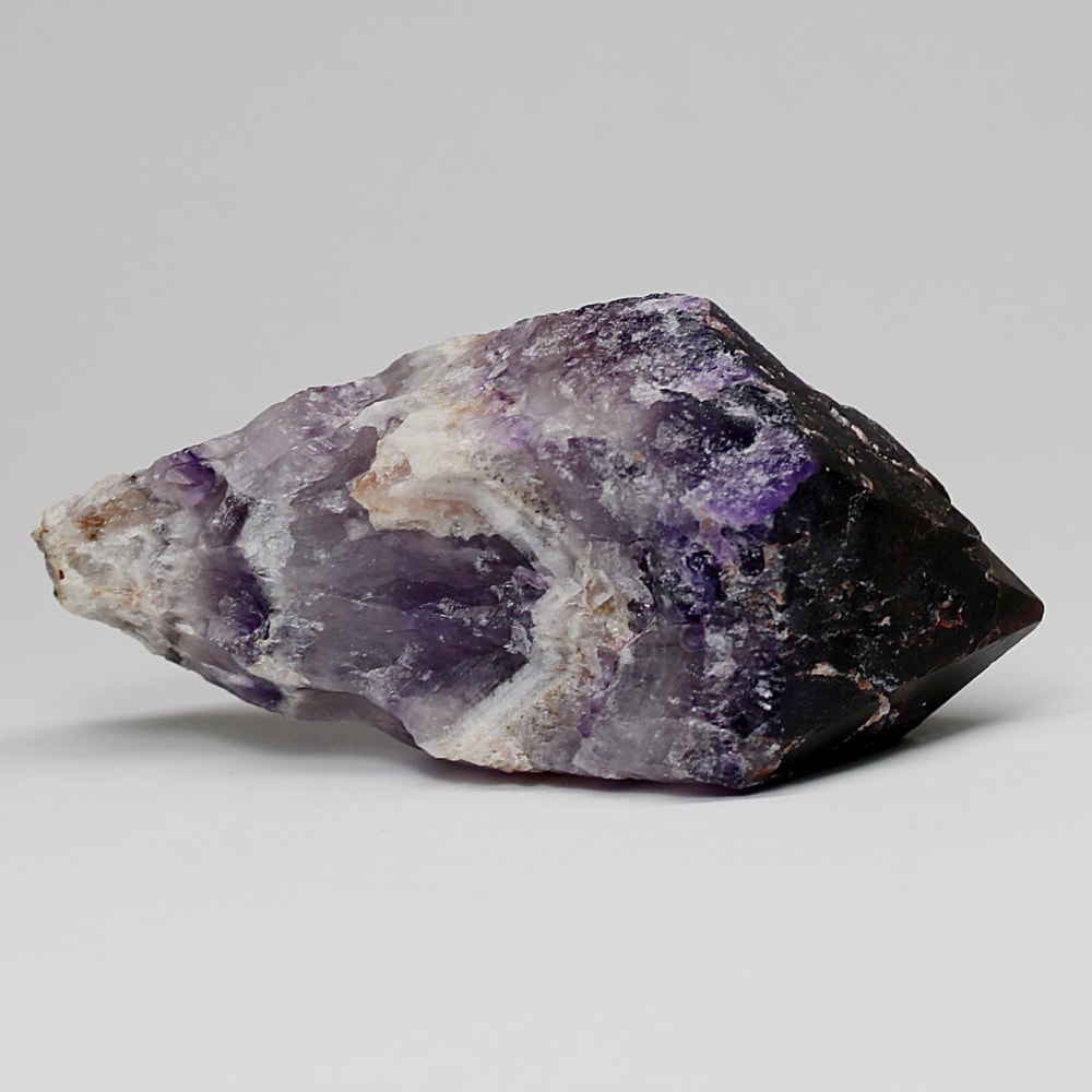 西インド/マハラシュトラ州産シェブロンアメジスト原石ナチュラルポイント(109g・ケープアメジスト)-slide-3