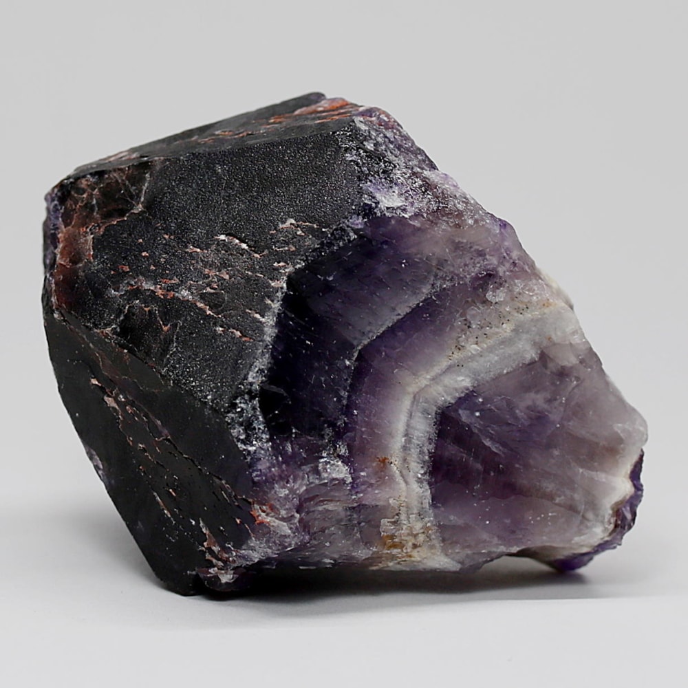 西インド/マハラシュトラ州産シェブロンアメジスト原石ナチュラルポイント(152g・ケープアメジスト)-slide-4