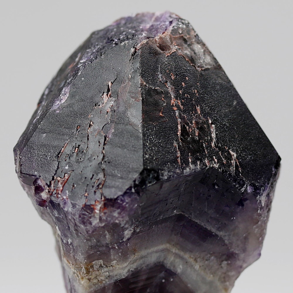 西インド/マハラシュトラ州産シェブロンアメジスト原石ナチュラルポイント(152g・ケープアメジスト)-slide-5