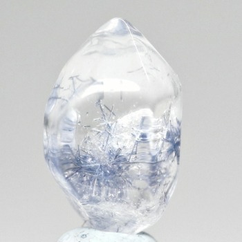 [高品質]ブラジル産デュモルチェライトインクォーツポリッシュポイント（重量1.2g）(DMR-PP0120IS)