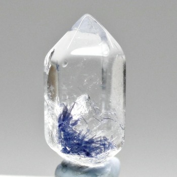 [高品質]ブラジル産デュモルチェライトインクォーツポリッシュポイント（重量2.2g）(DMR-PP0220IS)