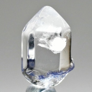 [高品質]ブラジル産デュモルチェライトインクォーツポリッシュポイント（重量2.2g）(DMR-PP0222IS)