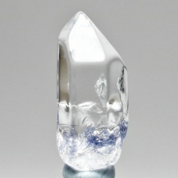 [高品質]ブラジル産デュモルチェライトインクォーツポリッシュポイント（重量3.2g）(DMR-PP0320IS)