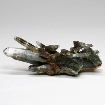 ガネッシュヒマール産ヒマラヤ水晶クラスター/角閃石内包（ミニサイズ原石20.6g）(GNEZ-CL0206)