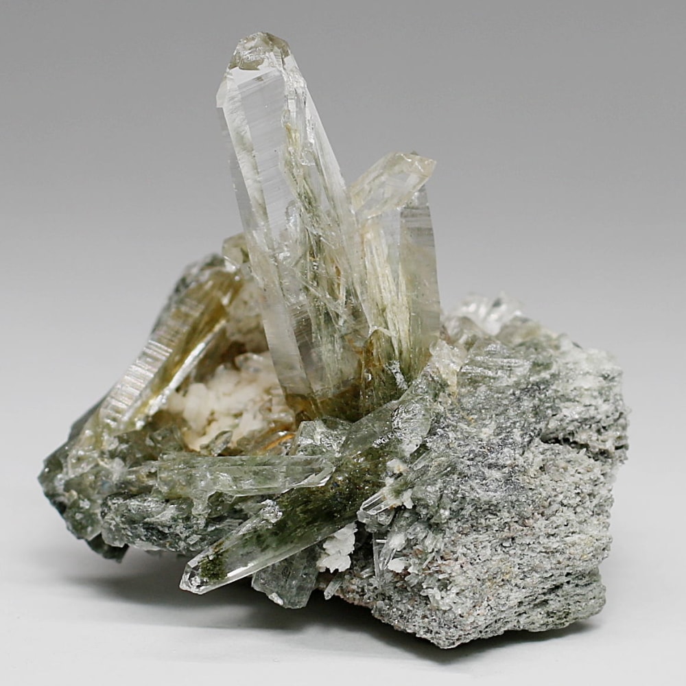 ガネッシュヒマール産ヒマラヤ水晶クラスター/角閃石内包(ミニサイズ原石43.1g)-slide-0