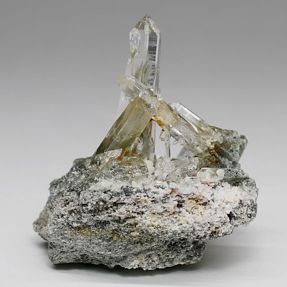 ガネッシュヒマール産ヒマラヤ水晶クラスター/角閃石内包(ミニサイズ原石43.1g)-slide-2