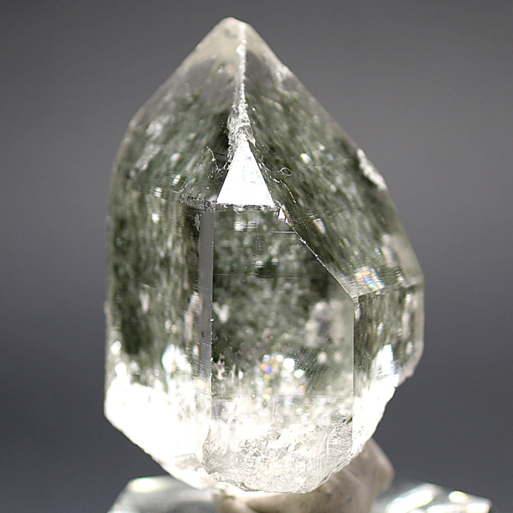 [ガネッシュヒマール/ティプリング産]ヒマラヤ水晶原石ナチュラルポイント（全長66.1mm）