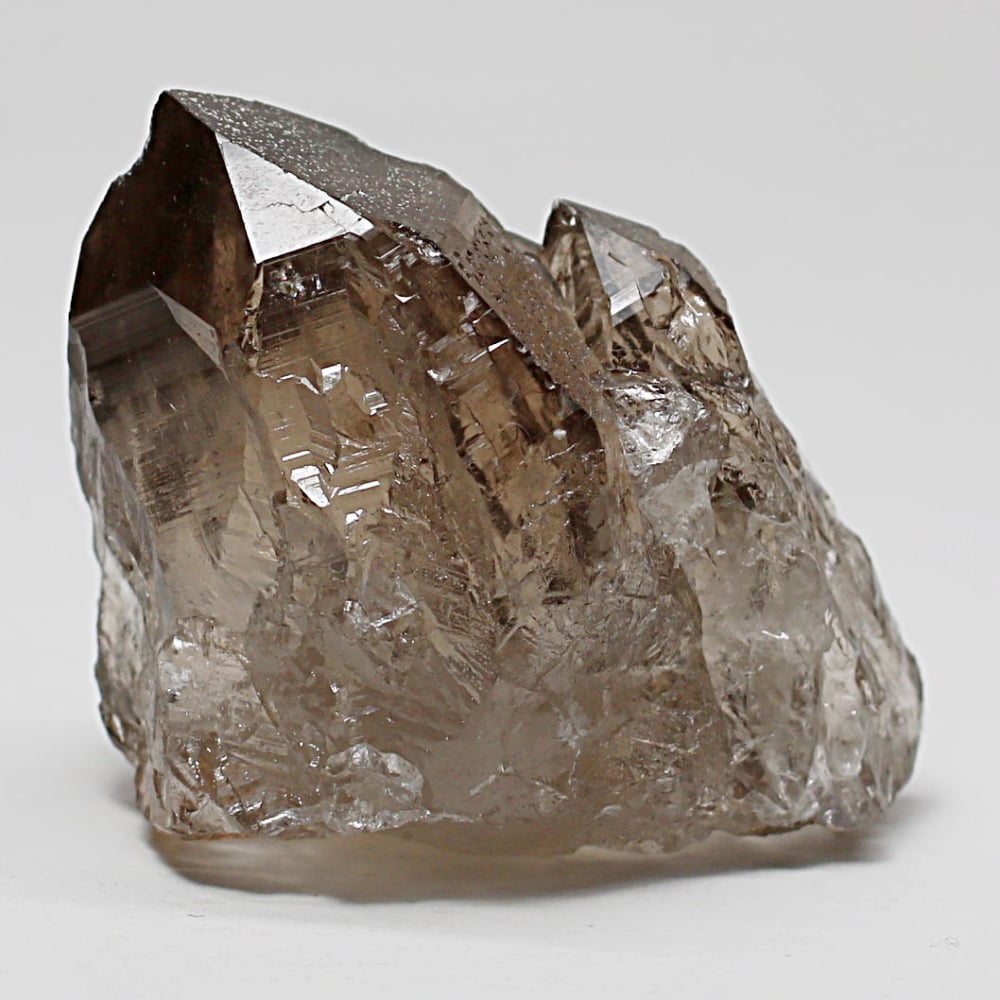 ネパール/ガウリシャンカール産ヒマラヤ水晶クラスター/スモーキークォーツ原石（48.9g）
