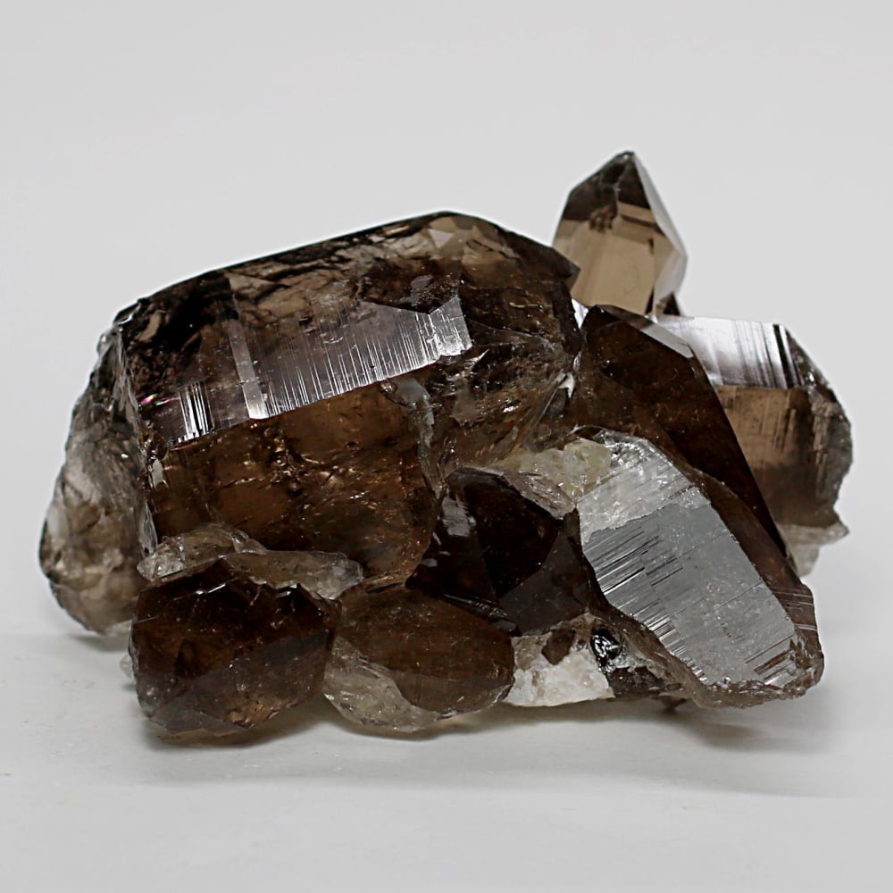[高品質]ネパール/ガウリシャンカール産ヒマラヤ水晶クラスター/スモーキークォーツ原石（66.9g）