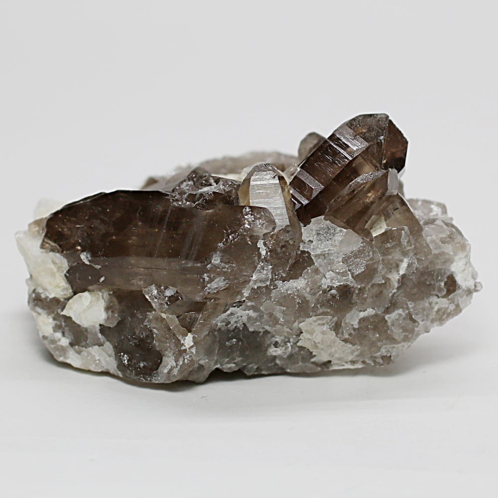 ネパール/ガウリシャンカール産ヒマラヤ水晶クラスター/スモーキークォーツ原石（81.5g）