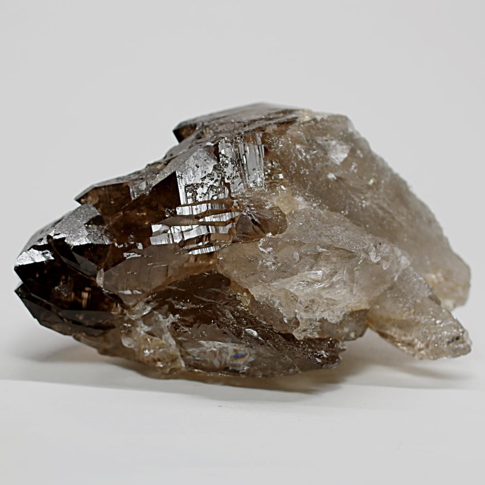 ネパール/ガウリシャンカール産ヒマラヤ水晶クラスター/スモーキークォーツ原石（397g）