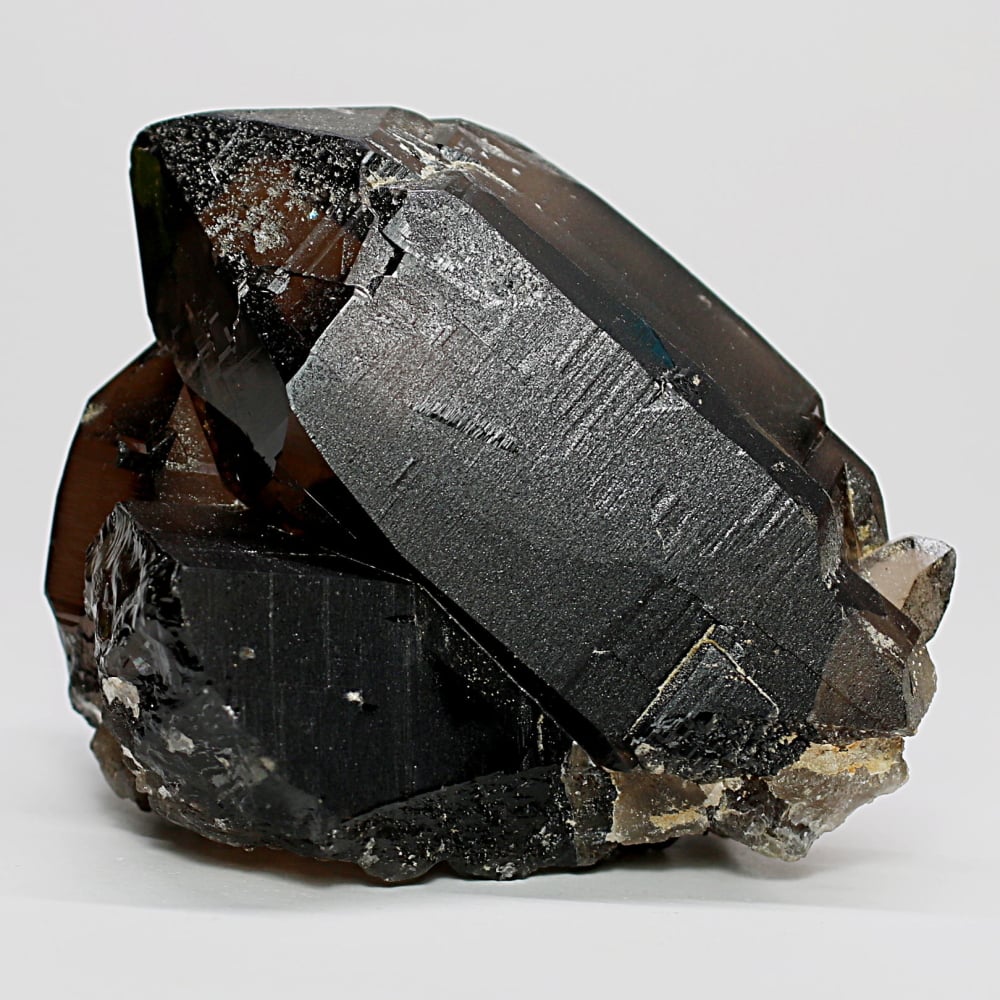 [高品質]ネパール/ガウリシャンカール産ヒマラヤ水晶クラスター/スモーキークォーツ原石（414g）
