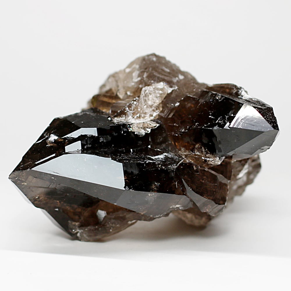 [高品質]ネパール/ガウリシャンカール産ヒマラヤ水晶クラスター/スモーキークォーツ原石（631g）