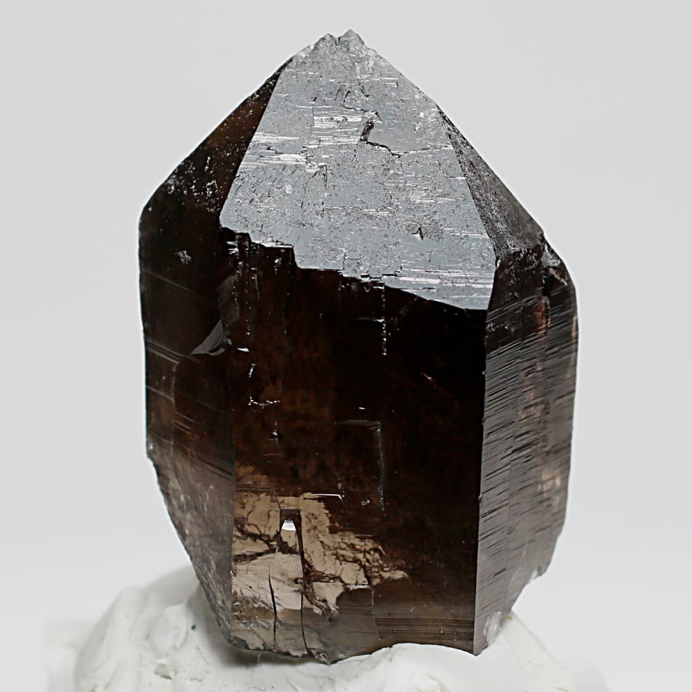 ネパール/ガウリシャンカール産ヒマラヤ水晶ナチュラルポイント/スモーキークォーツ原石（67.0g）