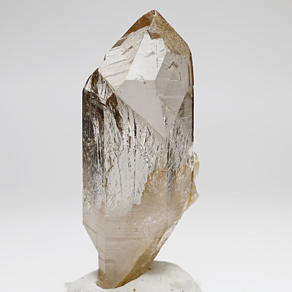 [高品質]ネパール/ガウリシャンカール産ヒマラヤ水晶ナチュラルポイント/スモーキークォーツ原石（150g）