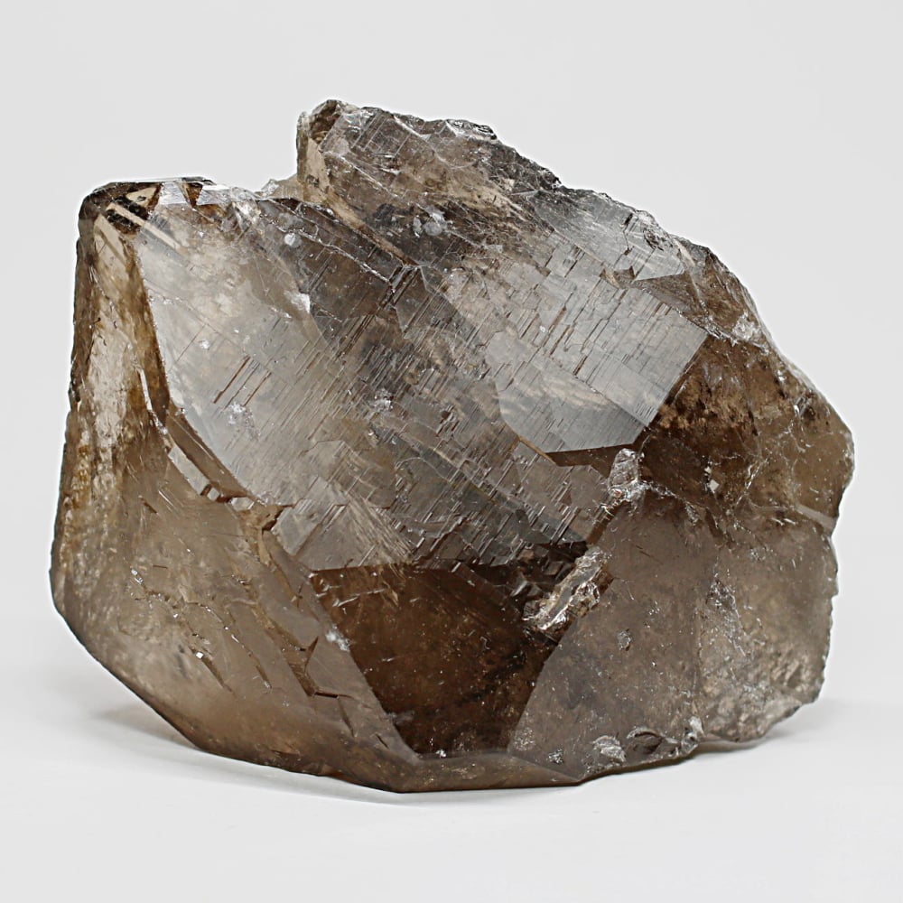 ネパール/ガウリシャンカール産ヒマラヤ水晶ナチュラルポイント/スモーキークォーツ原石（377g）
