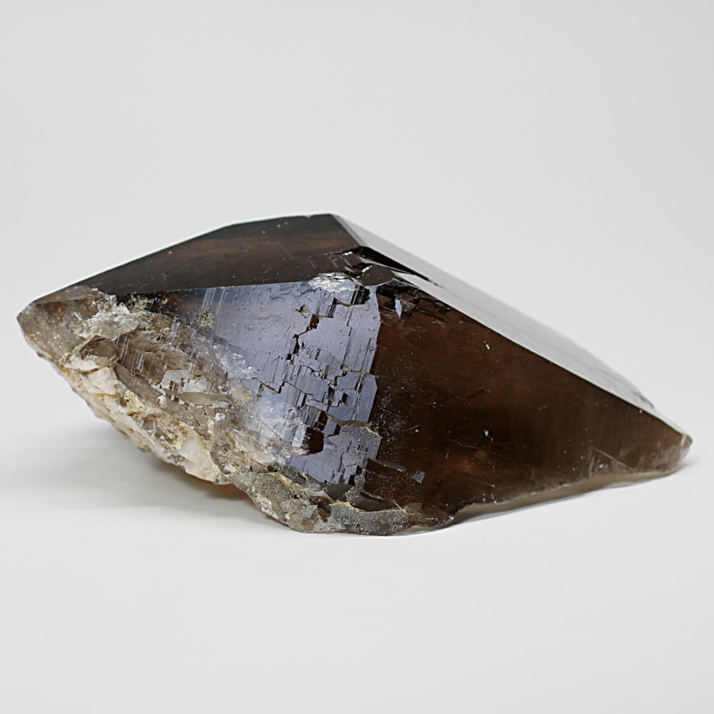 ネパール/ガウリシャンカール産ヒマラヤ水晶ナチュラルポイント/スモーキークォーツ原石（808g）