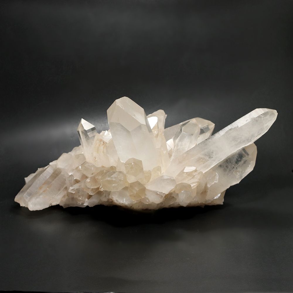 [高品質]インド/マニカラン産ヒマラヤ水晶クラスター/超大型原石7.68kg（特別価格）