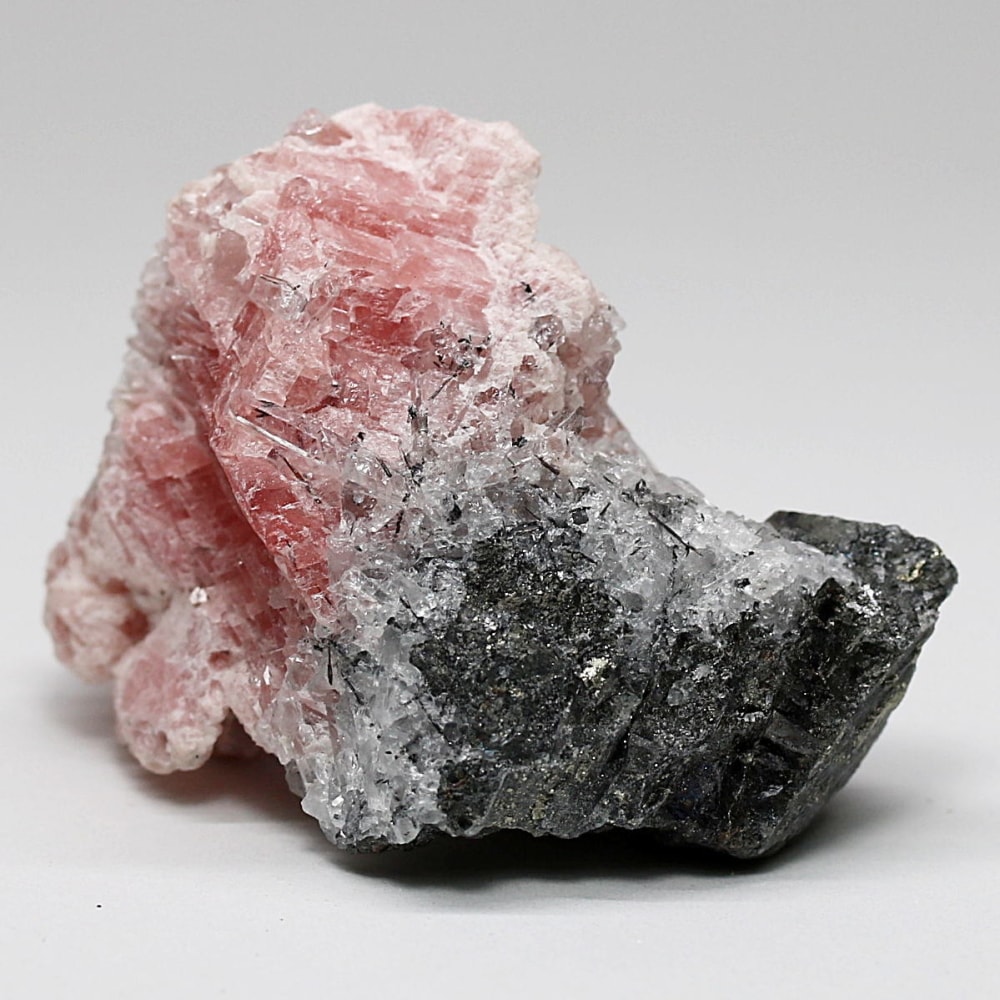 インカローズ結晶原石(ロードクロサイト)/クォーツ&パイライト共生(総重量51.5g)-slide-1