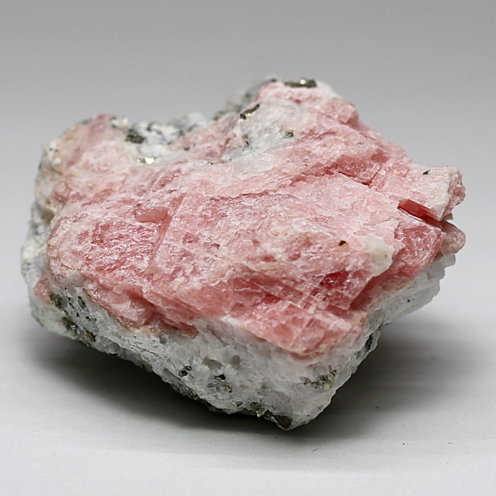 インカローズ結晶原石(ロードクロサイト)/パイライト共生(総重量73.6g)-slide-1