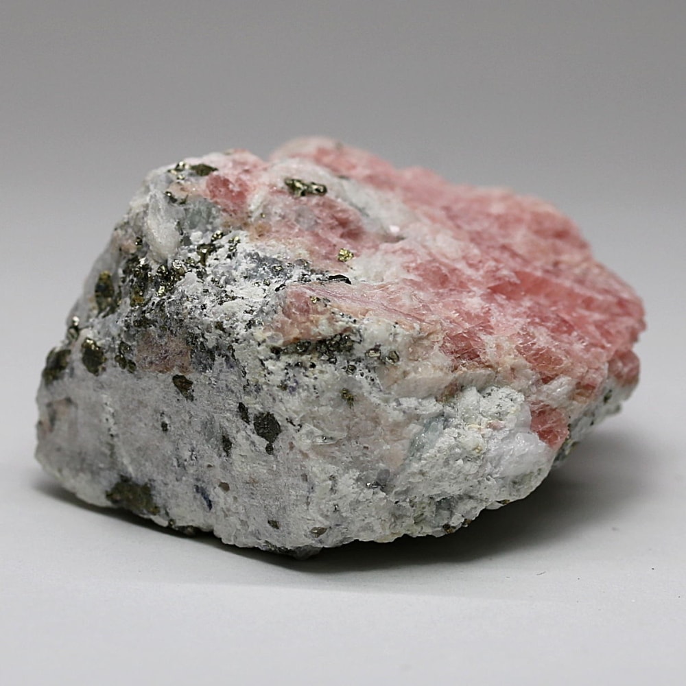 インカローズ結晶原石(ロードクロサイト)/パイライト共生(総重量73.6g)-slide-4