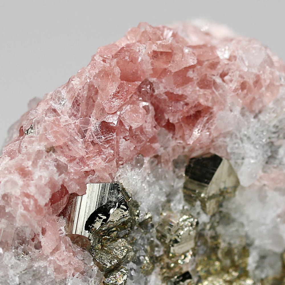 インカローズ結晶原石(ロードクロサイト)/クォーツ&パイライト共生(総重量77.6g)-slide-5