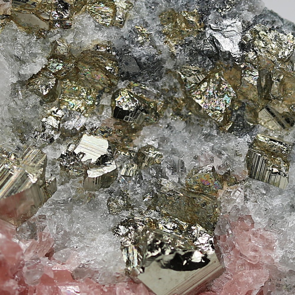 インカローズ結晶原石(ロードクロサイト)/クォーツ&パイライト共生(総重量77.6g)-slide-7
