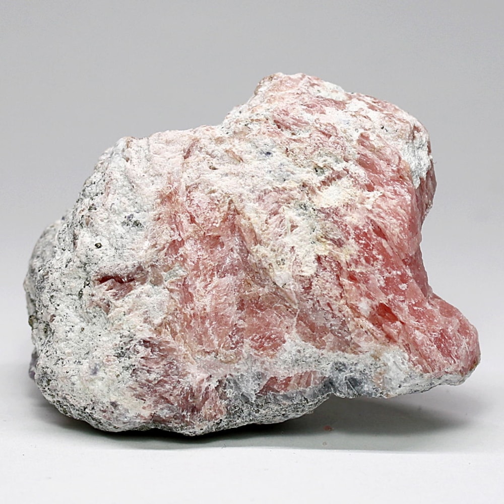 インカローズ結晶原石(ロードクロサイト)/微フローライト&パイライト共生(総重量125g)-slide-0