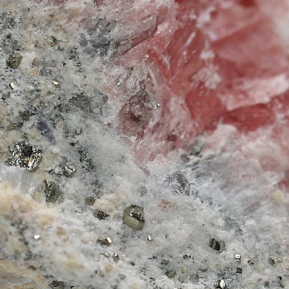 インカローズ結晶原石(ロードクロサイト)/パイライト共生(総重量181g)-slide-7